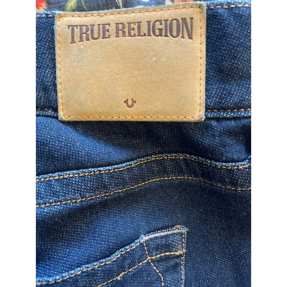 True Religion Geno Relaxed Slim Denim Jeans Dark Wash Men's Size 40